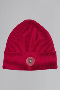 Woodpecker Unisex Toque. High-end Canadian designer winter hat in "Red" colour. Superior quality warm hat. Moose Knuckles, Canada Goose, Mackage, Montcler, Will Poho, Will bird, Nic Bayley. Cozy toque for winter.