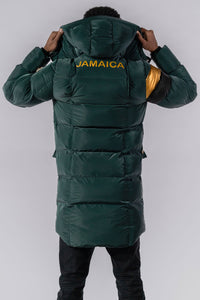 Men's Penguin Long Coat - Jamaica Special Edition - Green Diamond