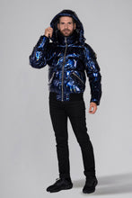 Load image into Gallery viewer, Men&#39;s Woody Bomber Jacket - Oily Blue
