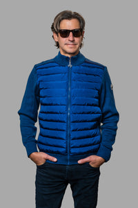 Woodpecker Men's Sweater Vest. High-end Canadian designer sweater vest for men in "Navy" Blue colour. Superior quality warm sweater for men. Moose Knuckles, Canada Goose, Mackage, Montcler, Will Poho, Willbird, Nic Bayley