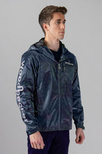 Load image into Gallery viewer, Woodpecker Men&#39;s Wind Shell coat. High-end Canadian designer activewear coat for men in &quot;Blue Diamond&quot; colour. Woodpecker coat designed in Canada. Moose Knuckles, Canada Goose, Mackage, Montcler, Will Poho, Willbird, Nic Bayley
