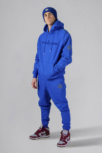 Woodpecker Unisex Cotton Sweatsuit, Cobalt Colour, Woodpecker, Coat, Moose, Knuckles, Canada, Goose, Mackage, Montcler, Will, Poho, Willbird, Nic, Bayley. Super cozy casual for home or activewear.