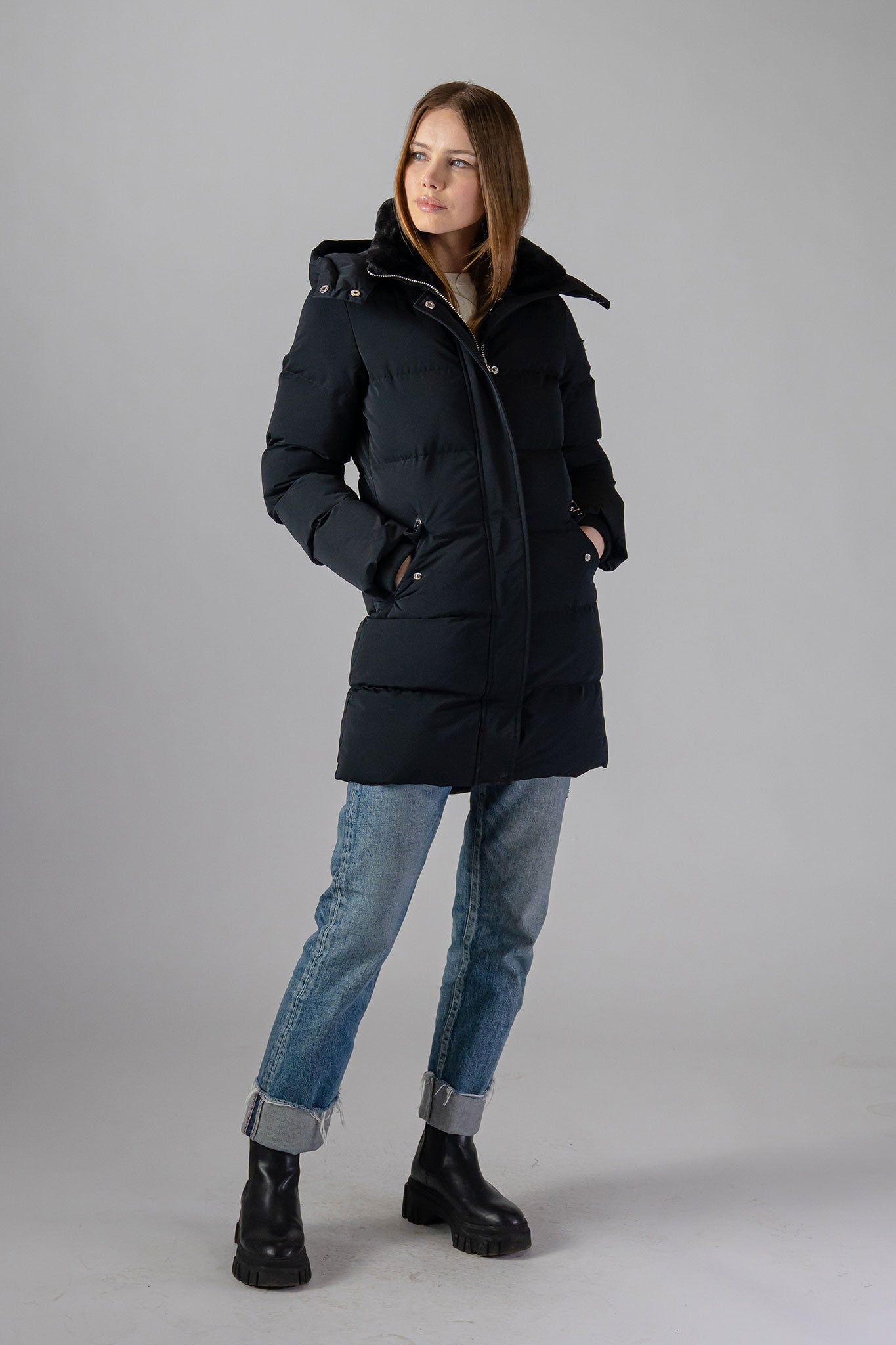 Woodpecker Women's Penguin Long Winter coat. High-end Canadian designer winter coat for women in 