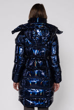Load image into Gallery viewer, Women&#39;s Penguin Long Coat - Oily Blue
