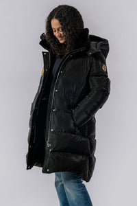Women's Penguin Long Coat  - Jamaica Special Edition -  Black Diamond