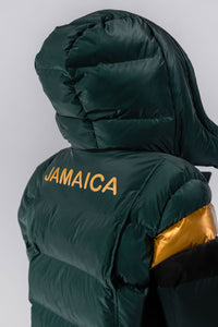 Women's Penguin Long Coat  - Jamaica Special Edition -  Green Diamond