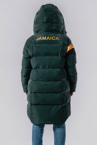 Women's Penguin Long Coat  - Jamaica Special Edition -  Green Diamond