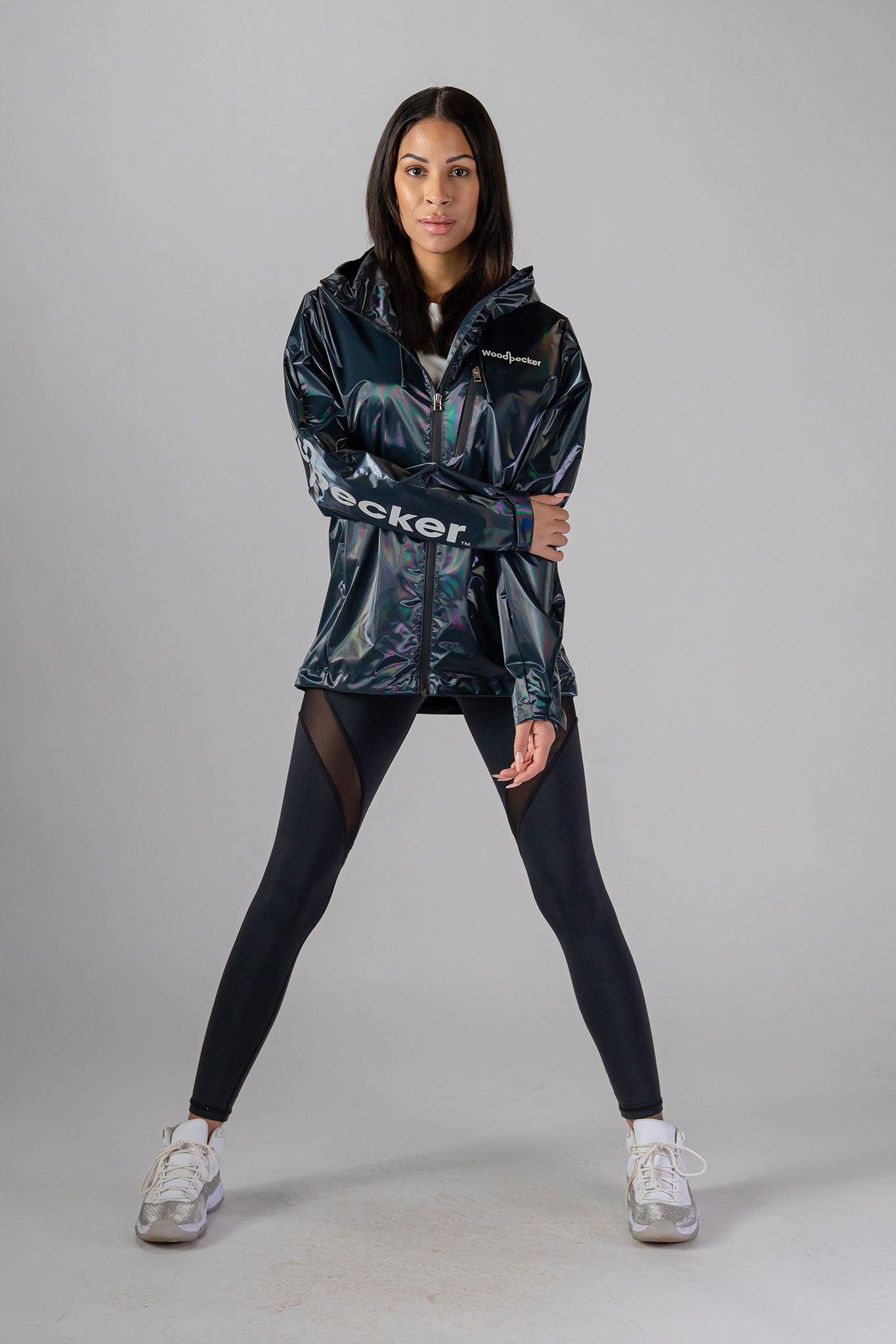 Woodpecker Women's Wind Shell coat. High-end Canadian designer activewear coat for women in 