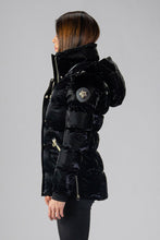 Load image into Gallery viewer, Woodpecker Women&#39;s Bumnester Winter coat. High-end Canadian designer winter coat for women in shiny &quot;All Wet Black&quot; colour. Woodpecker cruelty-free winter coat designed in Canada. Women&#39;s heavy weight medium length premium designer jacket for winter. Superior quality warm winter coat for women. Moose Knuckles, Canada Goose, Mackage, Montcler, Will Poho, Willbird, Nic Bayley. Extra warm. Shiny parka. Stylish winter jacket. Designer winter coat.
